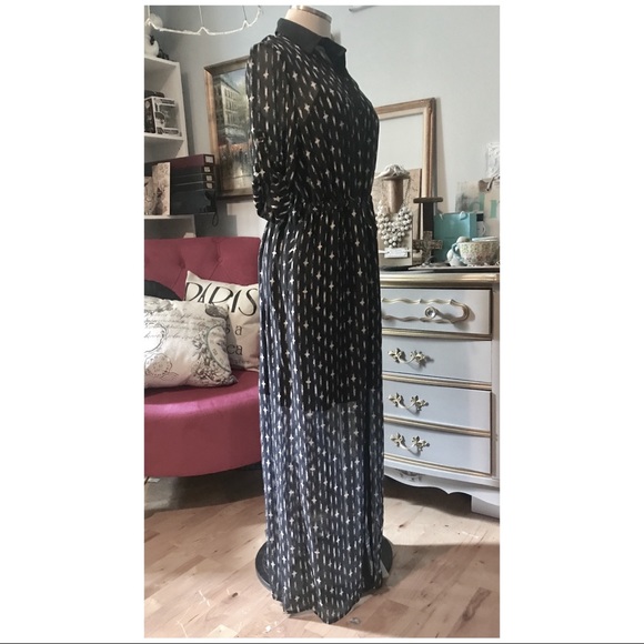 SHIRTDRESS “Haven” CHIFFON SHEER MAXI DRESS - Picture 4 of 7